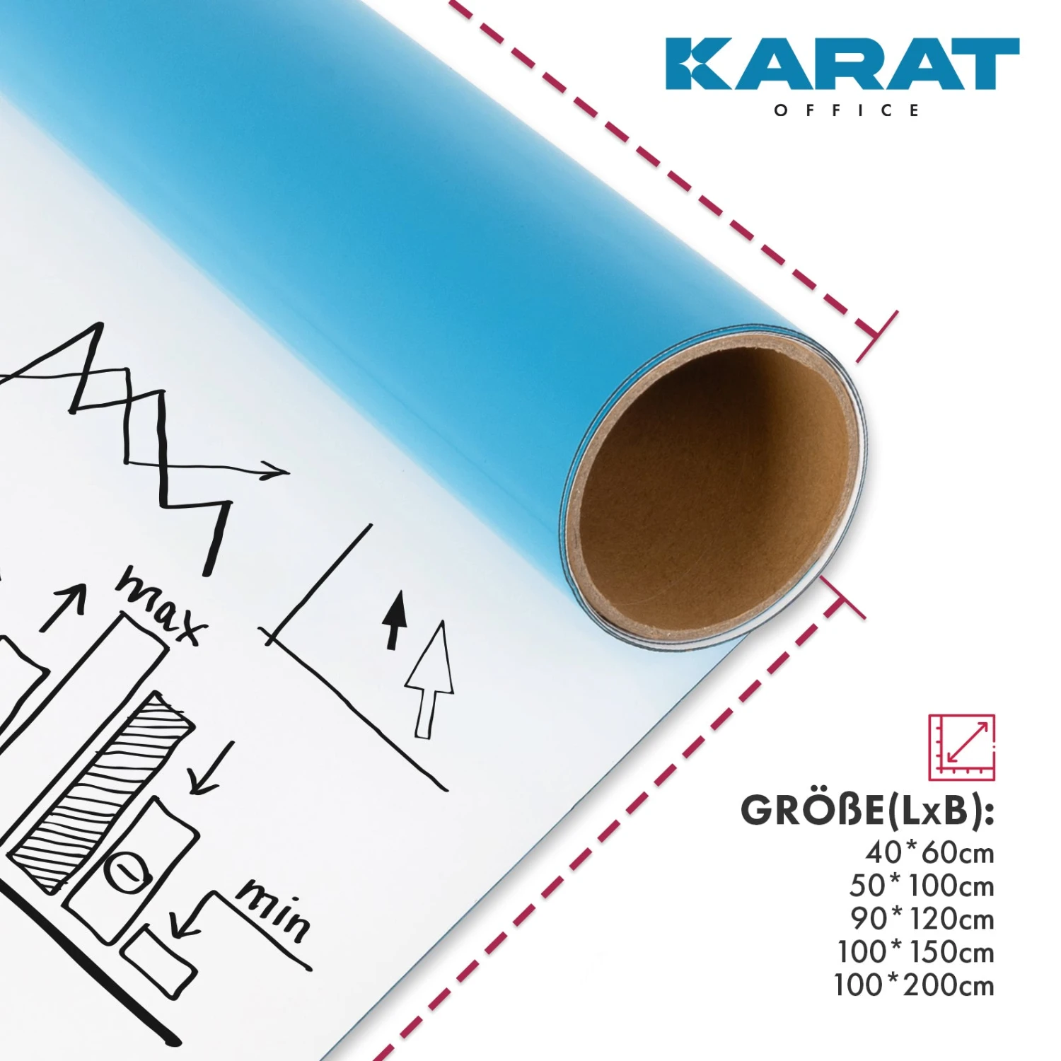 Tafelfolie | Magnetisch & Selbstklebend | Inkl. Zubehör| Erhältlich In 5 Größen 5 Tafelfolie | Magnetisch & Selbstklebend | Inkl. Zubehör| Erhältlich In 5 Größen – Bild 3