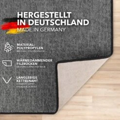 Teppich Auf Maß | Alto | Flacher Schlingenflor | Für Wohnbereiche -Floordirekt Teppich Alto Hellblau 02