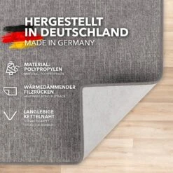 Teppich Auf Maß | Alto | Flacher Schlingenflor | Für Wohnbereiche -Floordirekt Teppich Alto Hellgrau 02