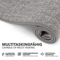 Teppich Auf Maß | Alto | Flacher Schlingenflor | Für Wohnbereiche -Floordirekt Teppich Alto Hellgrau 03