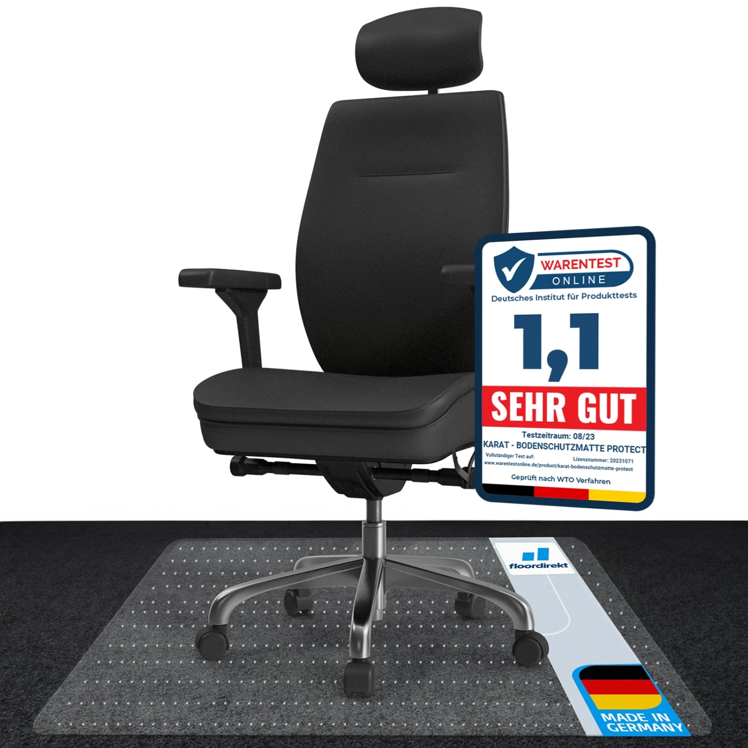 Teppich-Bodenschutzmatte | Protect | Transparent | PVC 3 Teppich-Bodenschutzmatte | Protect | Transparent | PVC