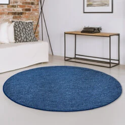 Teppich Auf Maß | London | Rund | Flacher Schlingenflor