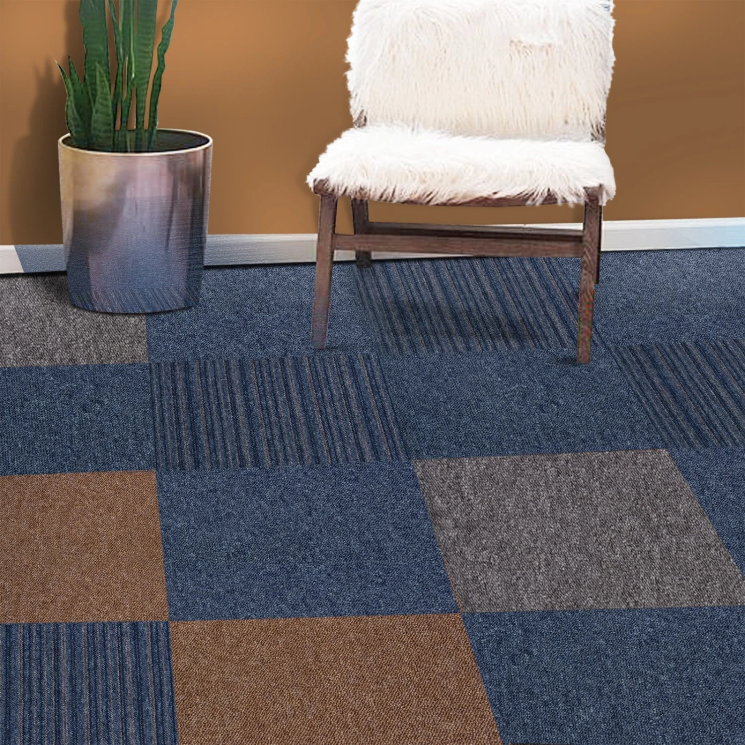 Teppichfliesen Vienna | 50x50 Cm | Selbstliegend 5 Teppichfliesen Vienna | 50x50 Cm | Selbstliegend – Bild 3