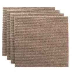 Teppichfliesen Merci | Gerippt | Selbstklebend | 50x50 Cm 31 Teppichfliesen Merci | Gerippt | Selbstklebend | 50x50 Cm -Floordirekt Teppichfliese Merci Beige 1