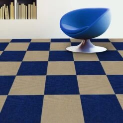 Teppichfliesen Merci | Gerippt | Selbstklebend | 50x50 Cm 34 Teppichfliesen Merci | Gerippt | Selbstklebend | 50x50 Cm -Floordirekt Teppichfliese Merci Blau Beige 814d5cae 1449 478b bb95 57b2c5979063