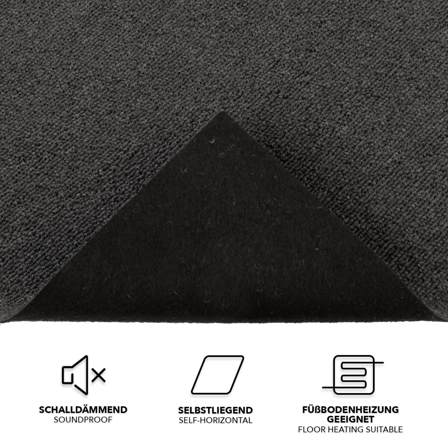 Teppichfliesen Vienna | 50x50 Cm | Selbstliegend 10 Teppichfliesen Vienna | 50x50 Cm | Selbstliegend – Bild 8