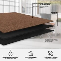 Teppichfliesen Vienna | 50x50 Cm | Selbstliegend 36 Teppichfliesen Vienna | 50x50 Cm | Selbstliegend -Floordirekt Teppichfliese Moscow braun 04 893519e7 cf8c 4eb6 b447 3889b630ba36