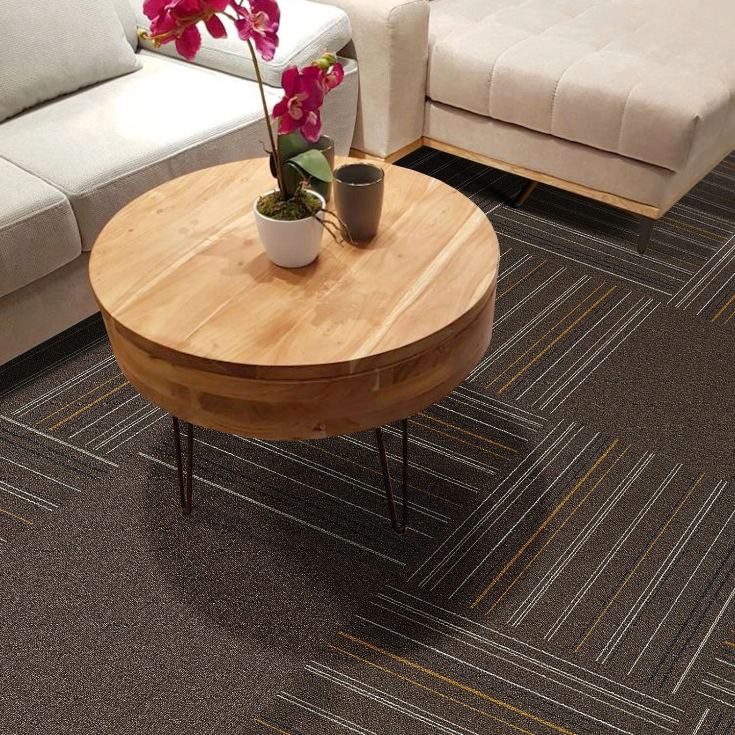 Teppichfliesen Warsaw | Selbstliegend | 50 X 50 Cm 4 Teppichfliesen Warsaw | Selbstliegend | 50 X 50 Cm – Bild 2