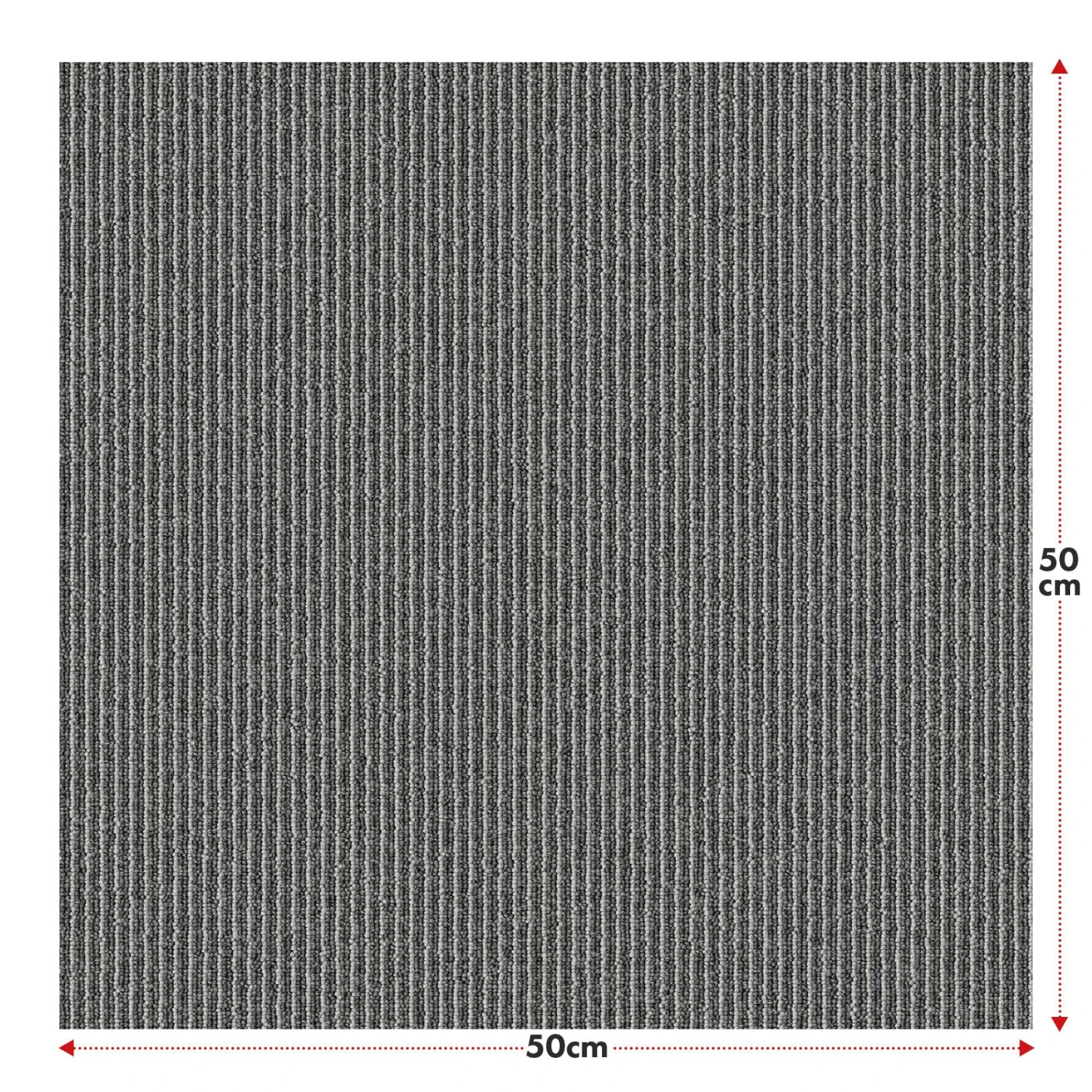 Teppichfliesen | Bern | 50 X 50 Cm | Selbstliegend Mit Streifendesign | In Anthrazit, Grau & Beige Für Gewerbe Und Privathaushalte 14 Teppichfliesen | Bern | 50 X 50 Cm | Selbstliegend Mit Streifendesign | In Anthrazit, Grau & Beige Für Gewerbe Und Privathaushalte – Bild 12