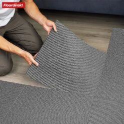 Teppichfliesen | Bern | 50 X 50 Cm | Selbstliegend Mit Streifendesign | In Anthrazit, Grau & Beige Für Gewerbe Und Privathaushalte 37 Teppichfliesen | Bern | 50 X 50 Cm | Selbstliegend Mit Streifendesign | In Anthrazit, Grau & Beige Für Gewerbe Und Privathaushalte -Floordirekt TeppichflieseBern 16