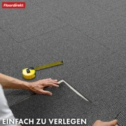 Teppichfliesen | Bern | 50 X 50 Cm | Selbstliegend Mit Streifendesign | In Anthrazit, Grau & Beige Für Gewerbe Und Privathaushalte 26 Teppichfliesen | Bern | 50 X 50 Cm | Selbstliegend Mit Streifendesign | In Anthrazit, Grau & Beige Für Gewerbe Und Privathaushalte -Floordirekt TeppichflieseBern 5