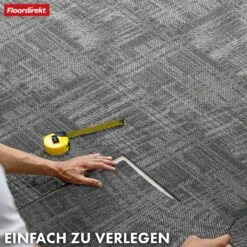 Teppichfliesen | Luzern | 50 X 50 Cm | Komfortabel, Schalldämmend & Für Fußbodenheizung Geeignet | In 4 Farben Erhältlich 33 Teppichfliesen | Luzern | 50 X 50 Cm | Komfortabel, Schalldämmend & Für Fußbodenheizung Geeignet | In 4 Farben Erhältlich -Floordirekt TeppichfliesenLuzern 12