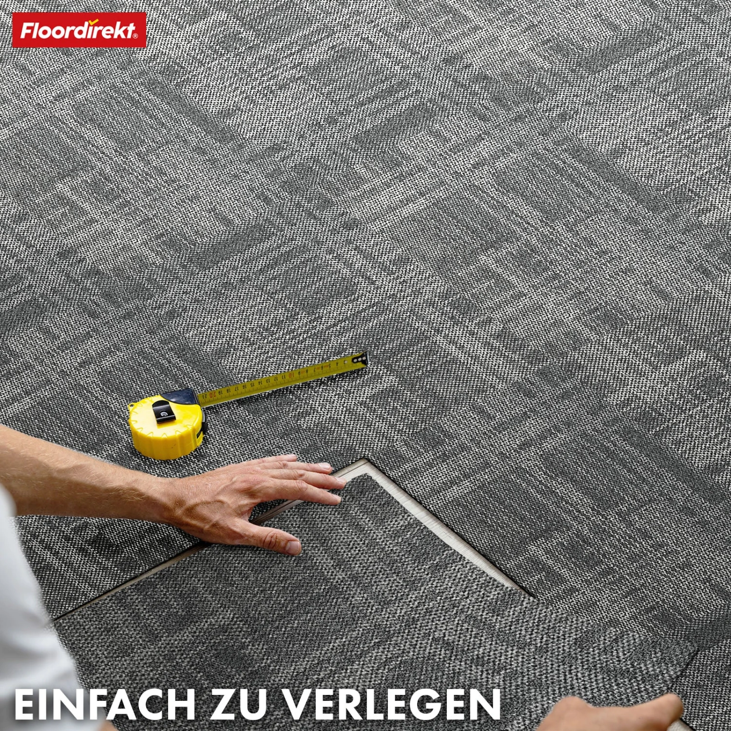 Teppichfliesen | Luzern | 50 X 50 Cm | Komfortabel, Schalldämmend & Für Fußbodenheizung Geeignet | In 4 Farben Erhältlich 14 Teppichfliesen | Luzern | 50 X 50 Cm | Komfortabel, Schalldämmend & Für Fußbodenheizung Geeignet | In 4 Farben Erhältlich – Bild 12