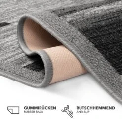 Teppich-Läufer Auf Maß | Navona | Breite: 80 Cm 13 Teppich-Läufer Auf Maß | Navona | Breite: 80 Cm -Floordirekt Teppichlaeufer Navona grau 02