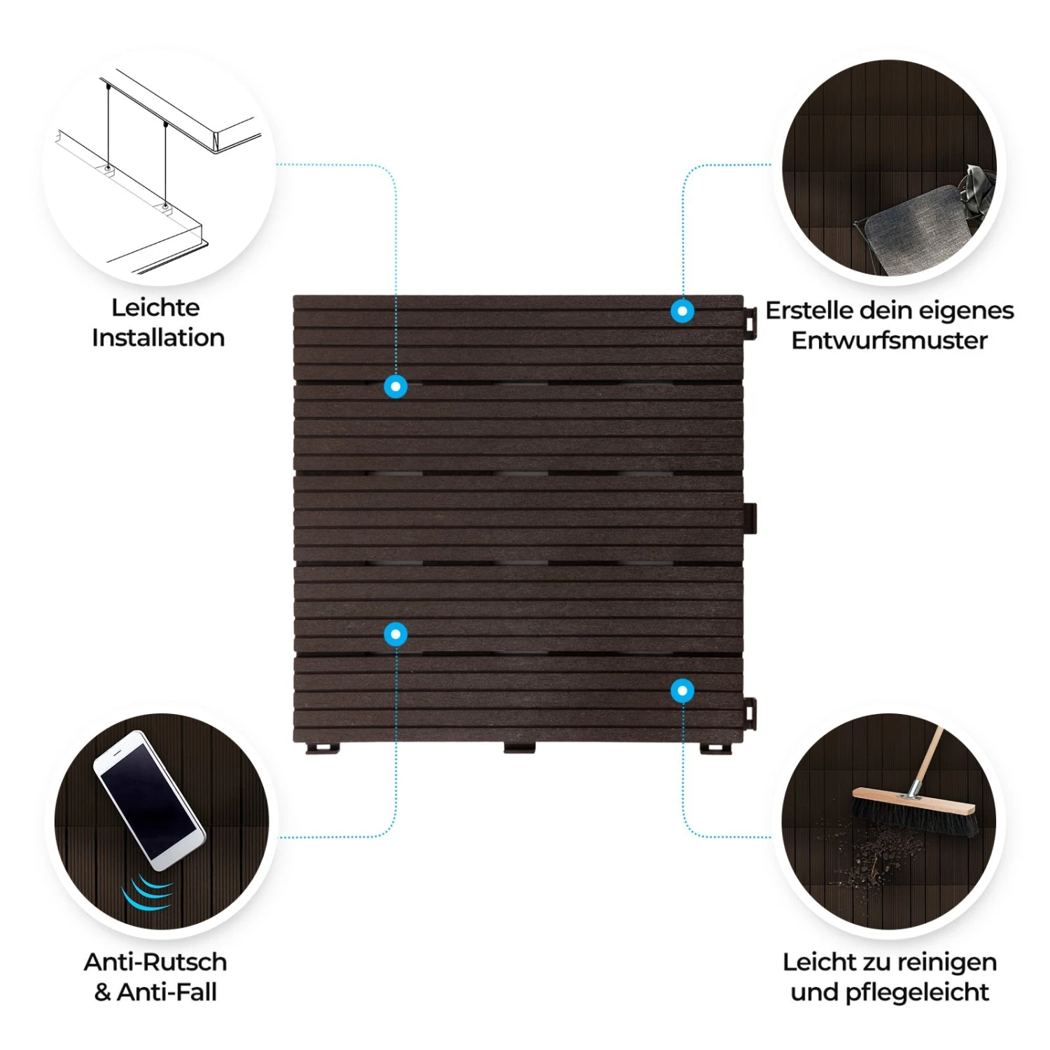 Terrassenfliese Claire | 30 X 30 Cm | Für Innen & Außen Geeignet 16 Terrassenfliese Claire | 30 X 30 Cm | Für Innen & Außen Geeignet – Bild 14