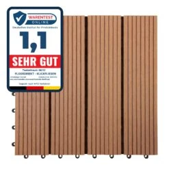 Klickfliesen | WPC | Royal | Hellbraun | 30 X 30 Cm