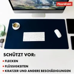 Schreibtischunterlage | Nero | Pflegeleichtes, Weiches Kunstleder | Verfügbar In Zahlreichen Farben Und Größen 25 Schreibtischunterlage | Nero | Pflegeleichtes, Weiches Kunstleder | Verfügbar In Zahlreichen Farben Und Größen -Floordirekt TischunterlageausKunstlederNero 4
