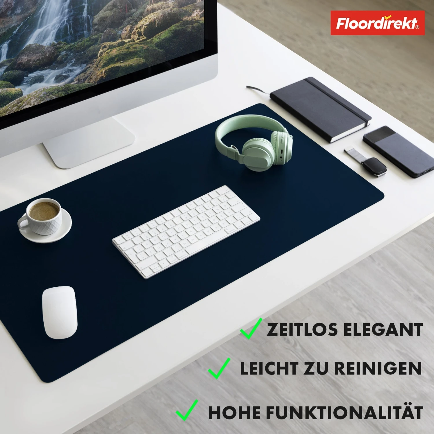 Schreibtischunterlage | Nero | Pflegeleichtes, Weiches Kunstleder | Verfügbar In Zahlreichen Farben Und Größen 7 Schreibtischunterlage | Nero | Pflegeleichtes, Weiches Kunstleder | Verfügbar In Zahlreichen Farben Und Größen – Bild 5