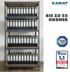 Schwerlastregal | Anthrazit-Grau | Traglast Bis 1250 Kg | Individuell Einsetzbar 13 Schwerlastregal | Anthrazit-Grau | Traglast Bis 1250 Kg | Individuell Einsetzbar -Floordirekt TitanRack 5. Apply image GRAU