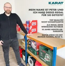 Schwerlastregal | Blau-Orange | Traglast Bis 1250 Kg | Individuell Einsetzbar 14 Schwerlastregal | Blau-Orange | Traglast Bis 1250 Kg | Individuell Einsetzbar -Floordirekt TitanRack 6.Fursiegetestet BLAU orange