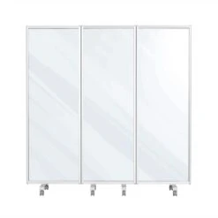 Mobile Trennwand | Präsentationsboard | Beschreibbare Oberfläche | Verschiedene Ausführungen 25 Mobile Trennwand | Präsentationsboard | Beschreibbare Oberfläche | Verschiedene Ausführungen -Floordirekt TransparentAcrylicMobilePartition 01