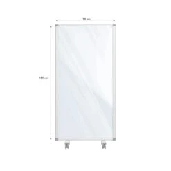 Mobile Trennwand | Präsentationsboard | Beschreibbare Oberfläche | Verschiedene Ausführungen 33 Mobile Trennwand | Präsentationsboard | Beschreibbare Oberfläche | Verschiedene Ausführungen -Floordirekt TransparentAcrylicMobilePartition NewStyle 03