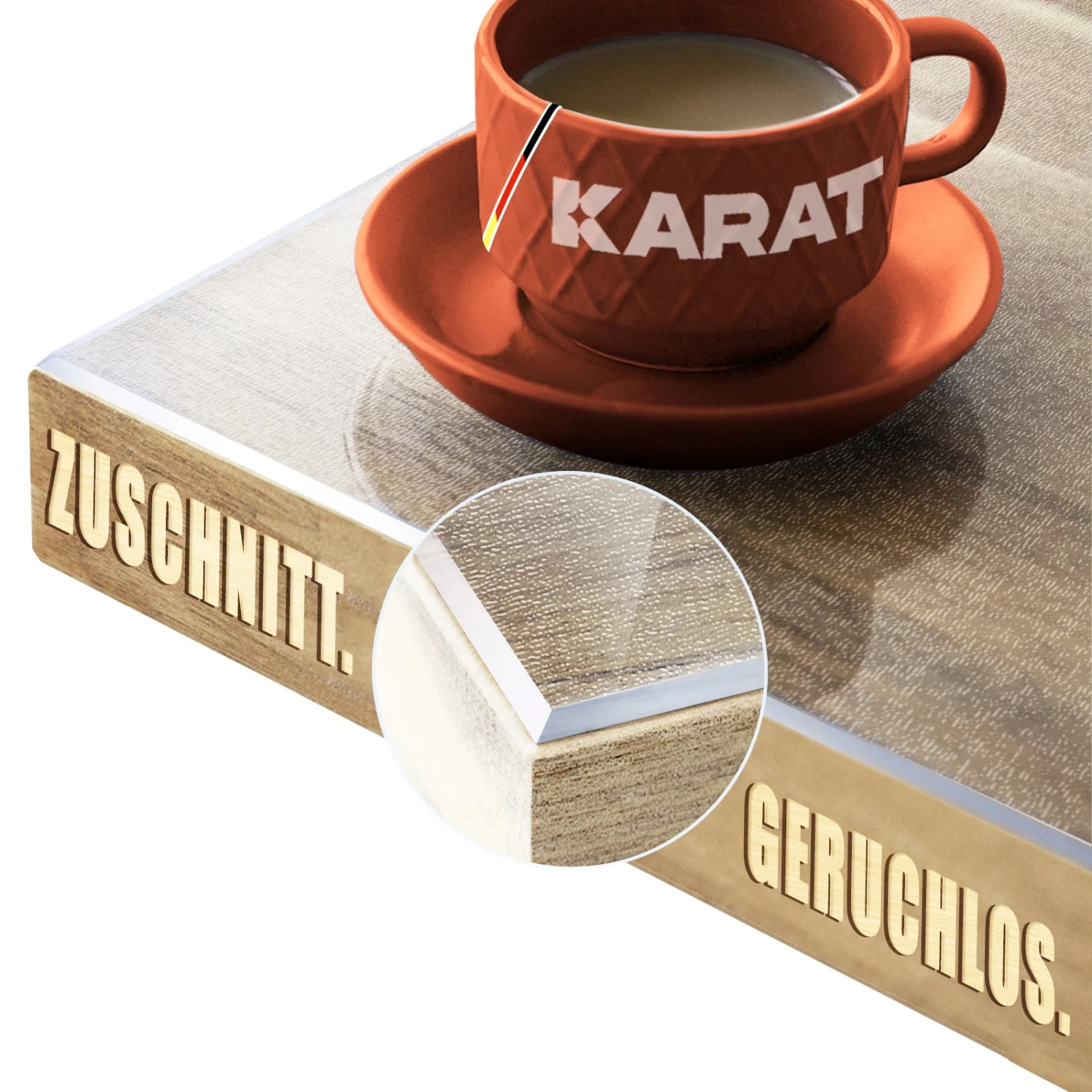 Tischfolie Transparent Mattiert Mit Abgeschrägter Kante | Imperial | Wasserdichte Schutzfolie Für Tische | Individueller Zuschnitt 3 Tischfolie Transparent Mattiert Mit Abgeschrägter Kante | Imperial | Wasserdichte Schutzfolie Für Tische | Individueller Zuschnitt