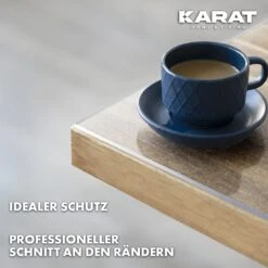 Tischfolie Transparent Mattiert Mit Abgeschrägter Kante | Imperial | Wasserdichte Schutzfolie Für Tische | Individueller Zuschnitt 14 Tischfolie Transparent Mattiert Mit Abgeschrägter Kante | Imperial | Wasserdichte Schutzfolie Für Tische | Individueller Zuschnitt -Floordirekt TransparenteMatteTischfolieImperial 5