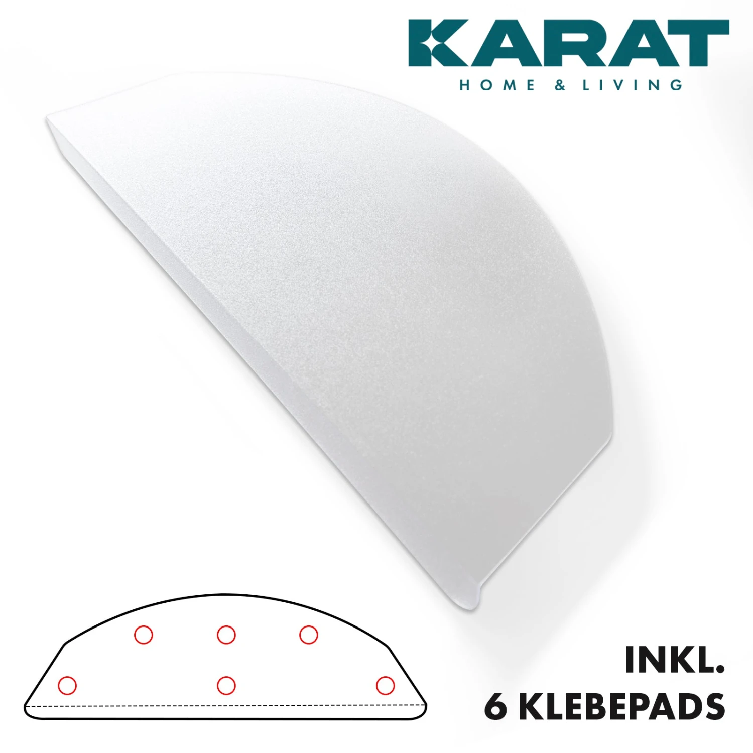 Stufenmatte | Arktik | Halbrund Oder Rechteckig | Transparenter Treppenschutz Für Innenbereiche 6 Stufenmatte | Arktik | Halbrund Oder Rechteckig | Transparenter Treppenschutz Für Innenbereiche – Bild 4