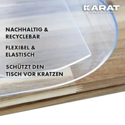 Transparente Tischfolie Mit Abgeschrägter Kante | Crystal | Glasklare Schutzfolie Für Tische | Individueller Zuschnitt 12 Transparente Tischfolie Mit Abgeschrägter Kante | Crystal | Glasklare Schutzfolie Für Tische | Individueller Zuschnitt -Floordirekt TransparenteTischfolieCrystal 4