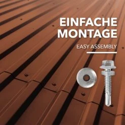 Trapezblech | Wand- & Dachverkleidung | Profilblech | 15 Stück | 115 X 45 Cm 38 Trapezblech | Wand- & Dachverkleidung | Profilblech | 15 Stück | 115 X 45 Cm -Floordirekt Trapezblech Kupferbraun 05