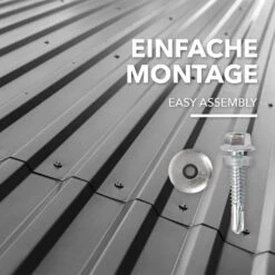 Trapezblech | Wand- & Dachverkleidung | Profilblech | 15 Stück | 115 X 45 Cm 24 Trapezblech | Wand- & Dachverkleidung | Profilblech | 15 Stück | 115 X 45 Cm -Floordirekt Trapezblech grau 06