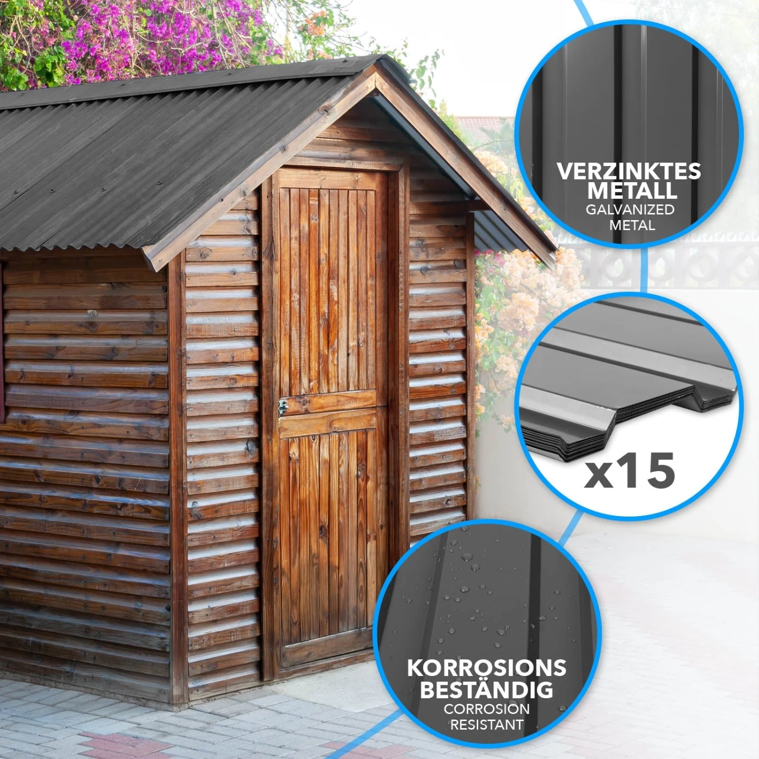 Trapezblech | Wand- & Dachverkleidung | Profilblech | 15 Stück | 115 X 45 Cm 9 Trapezblech | Wand- & Dachverkleidung | Profilblech | 15 Stück | 115 X 45 Cm – Bild 7