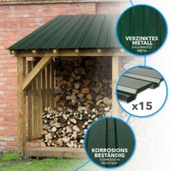 Trapezblech | Wand- & Dachverkleidung | Profilblech | 15 Stück | 115 X 45 Cm 34 Trapezblech | Wand- & Dachverkleidung | Profilblech | 15 Stück | 115 X 45 Cm -Floordirekt Trapezblech gruen 07