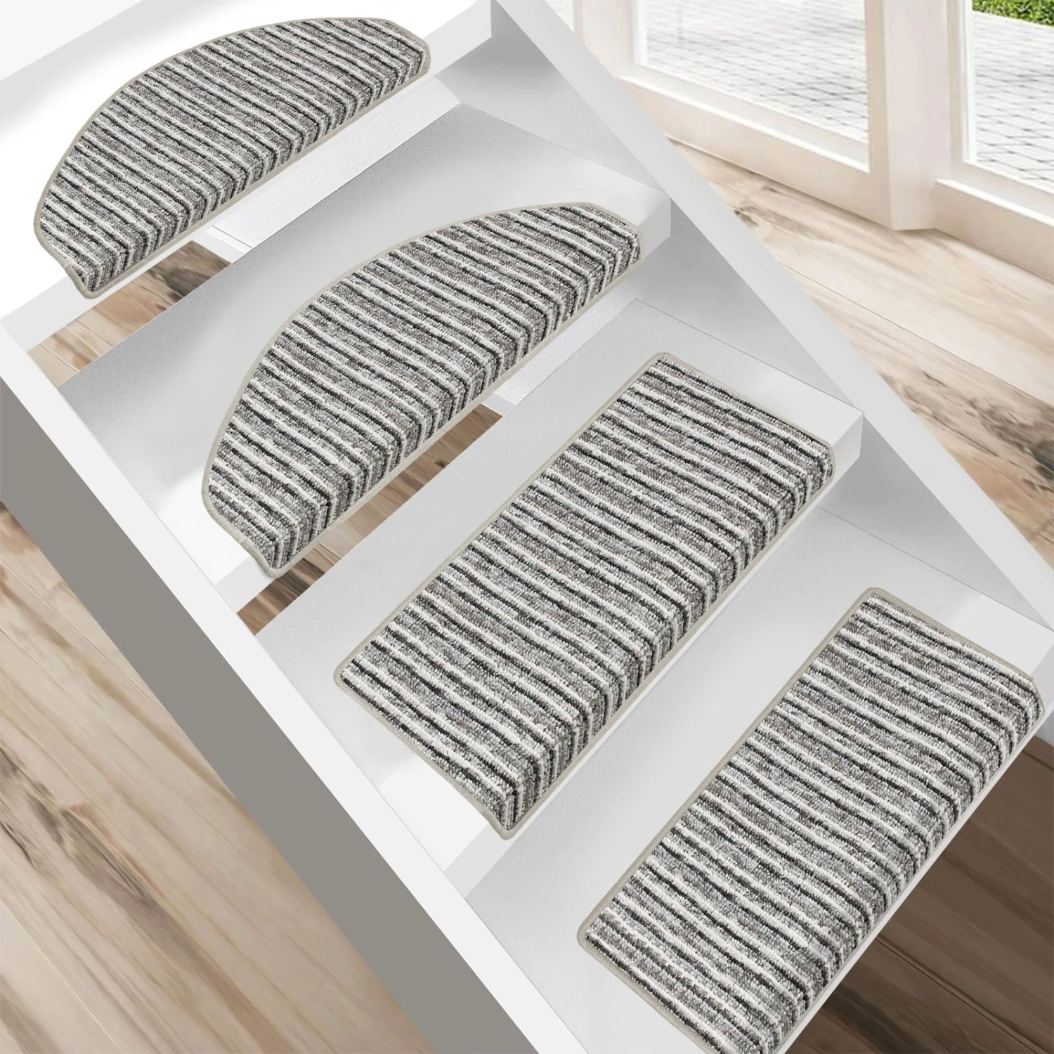 Stufenmatten Trier | Gekettelt | Halbrund Und Rechteckig | Treppenschutz Für Innen 3 Stufenmatten Trier | Gekettelt | Halbrund Und Rechteckig | Treppenschutz Für Innen