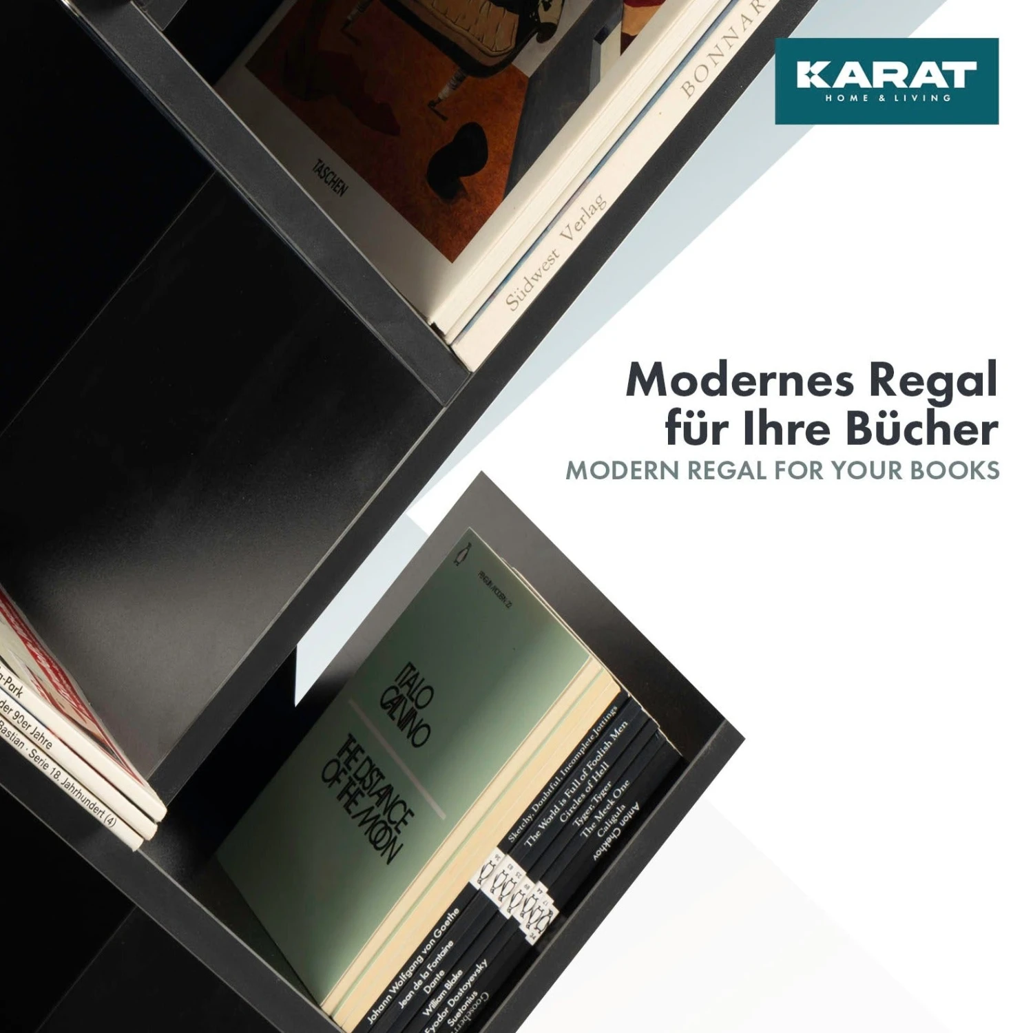 Bücherregal Alexandria | Standregal | Mit 8 Fächern | Verschiedene Farben 21 Bücherregal Alexandria | Standregal | Mit 8 Fächern | Verschiedene Farben – Bild 19