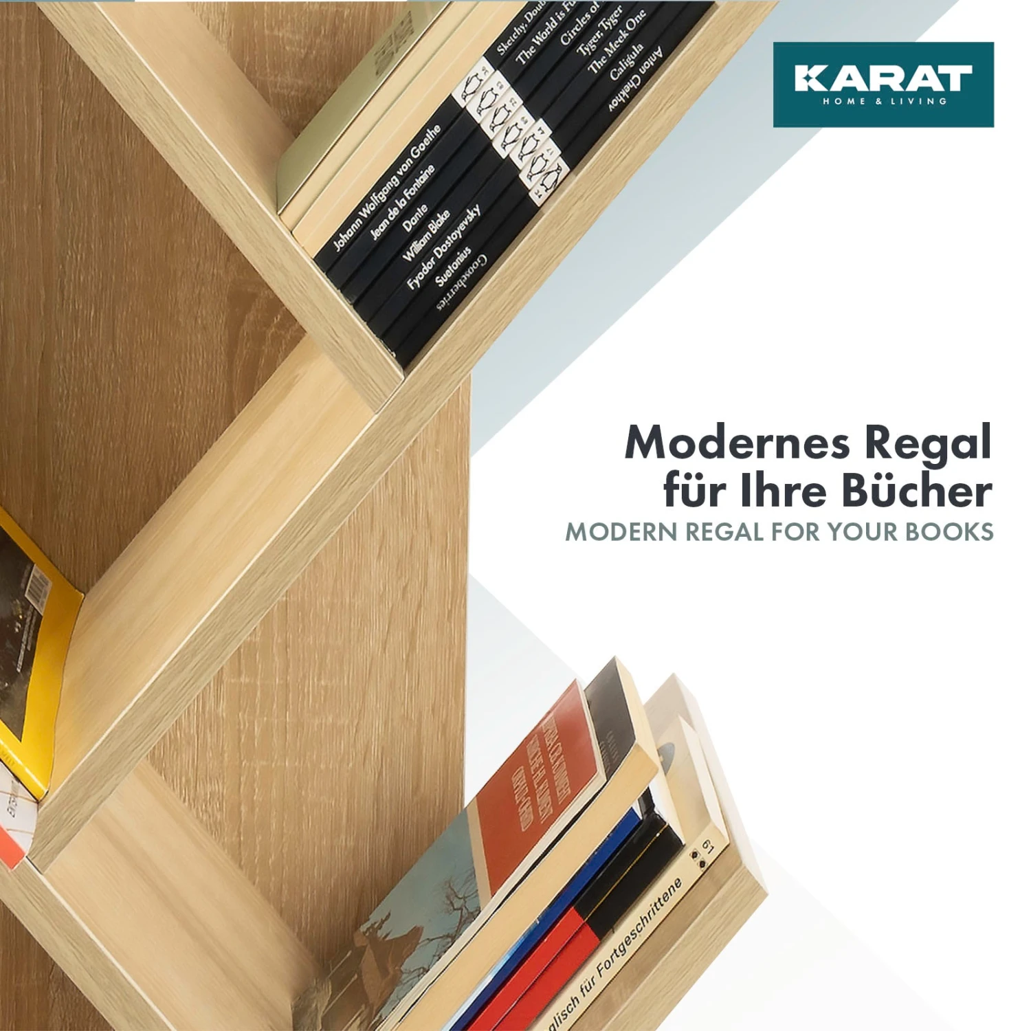 Bücherregal Alexandria | Standregal | Mit 8 Fächern | Verschiedene Farben 13 Bücherregal Alexandria | Standregal | Mit 8 Fächern | Verschiedene Farben – Bild 11