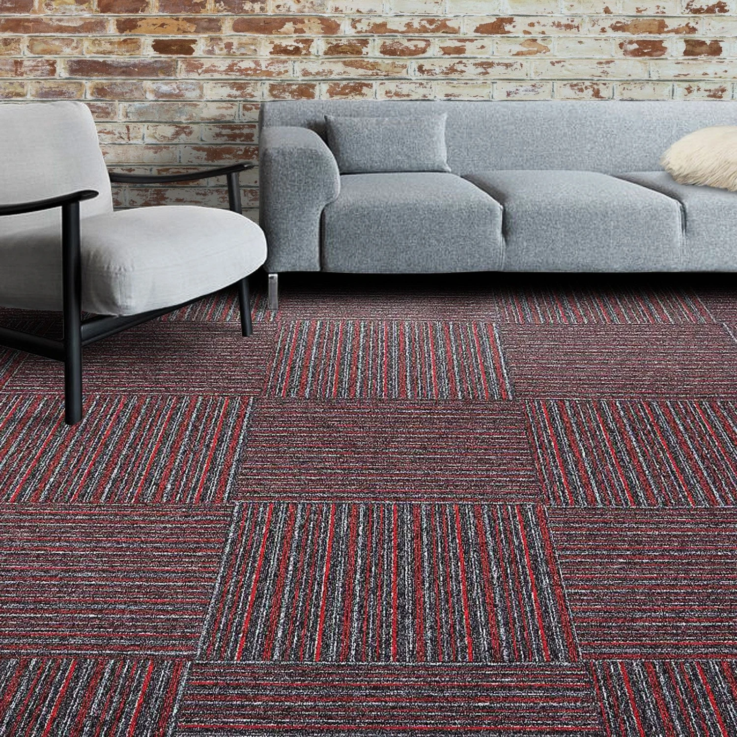 Teppichfliesen Vienna | 50x50 Cm | Selbstliegend 8 Teppichfliesen Vienna | 50x50 Cm | Selbstliegend – Bild 6