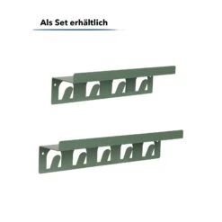 Wandregal Metall Mit Haken | Pink Oder Grün | 2er Set 27 Wandregal Metall Mit Haken | Pink Oder Grün | 2er Set -Floordirekt Wall shelf set of 2 B gruen 02