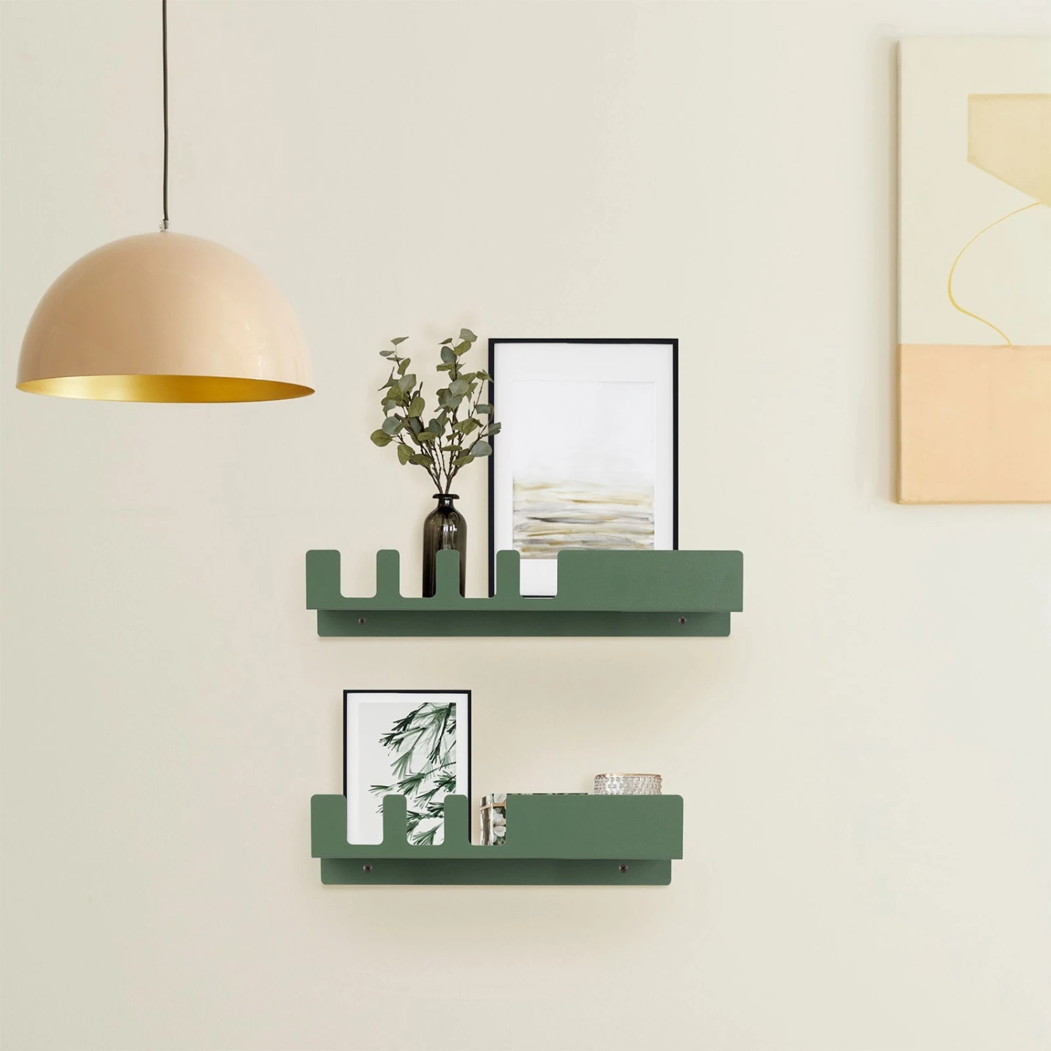 Wandregal Metall | Pink Oder Grün | 2er Set 3 Wandregal Metall | Pink Oder Grün | 2er Set