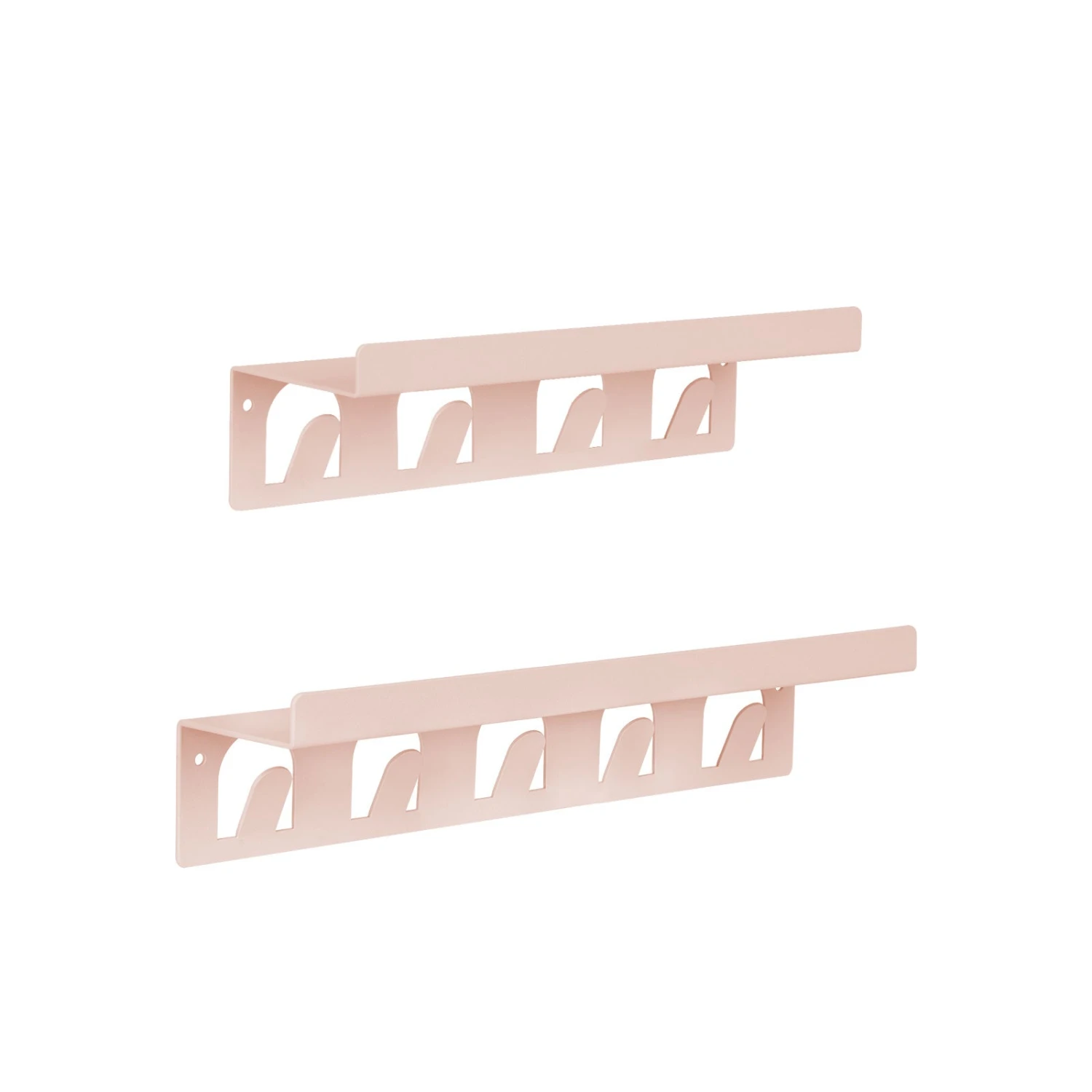 Wandregal Metall Mit Haken | Pink Oder Grün | 2er Set 4 Wandregal Metall Mit Haken | Pink Oder Grün | 2er Set – Bild 2