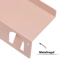 Wandregal Metall Mit Haken | Pink Oder Grün | 2er Set 19 Wandregal Metall Mit Haken | Pink Oder Grün | 2er Set -Floordirekt Wall shelf set of 2 B pink 03 1