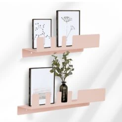 Wandregal Metall | Pink Oder Grün | 2er Set 29 Wandregal Metall | Pink Oder Grün | 2er Set -Floordirekt Wall shelf set of 2 B pink 05