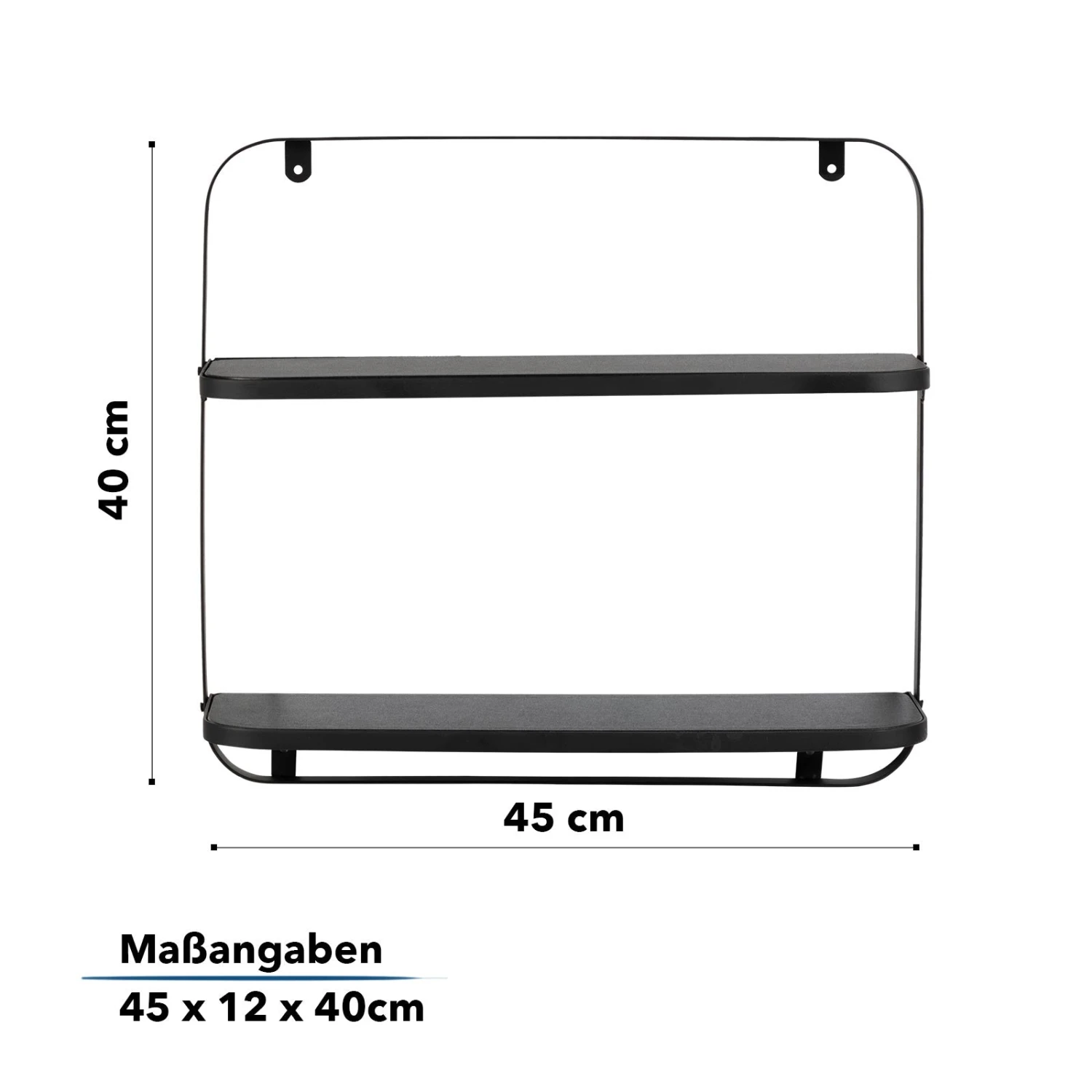 Wandregal Amy | Schwarz | Individuell Einsetzbar 13 Wandregal Amy | Schwarz | Individuell Einsetzbar – Bild 11