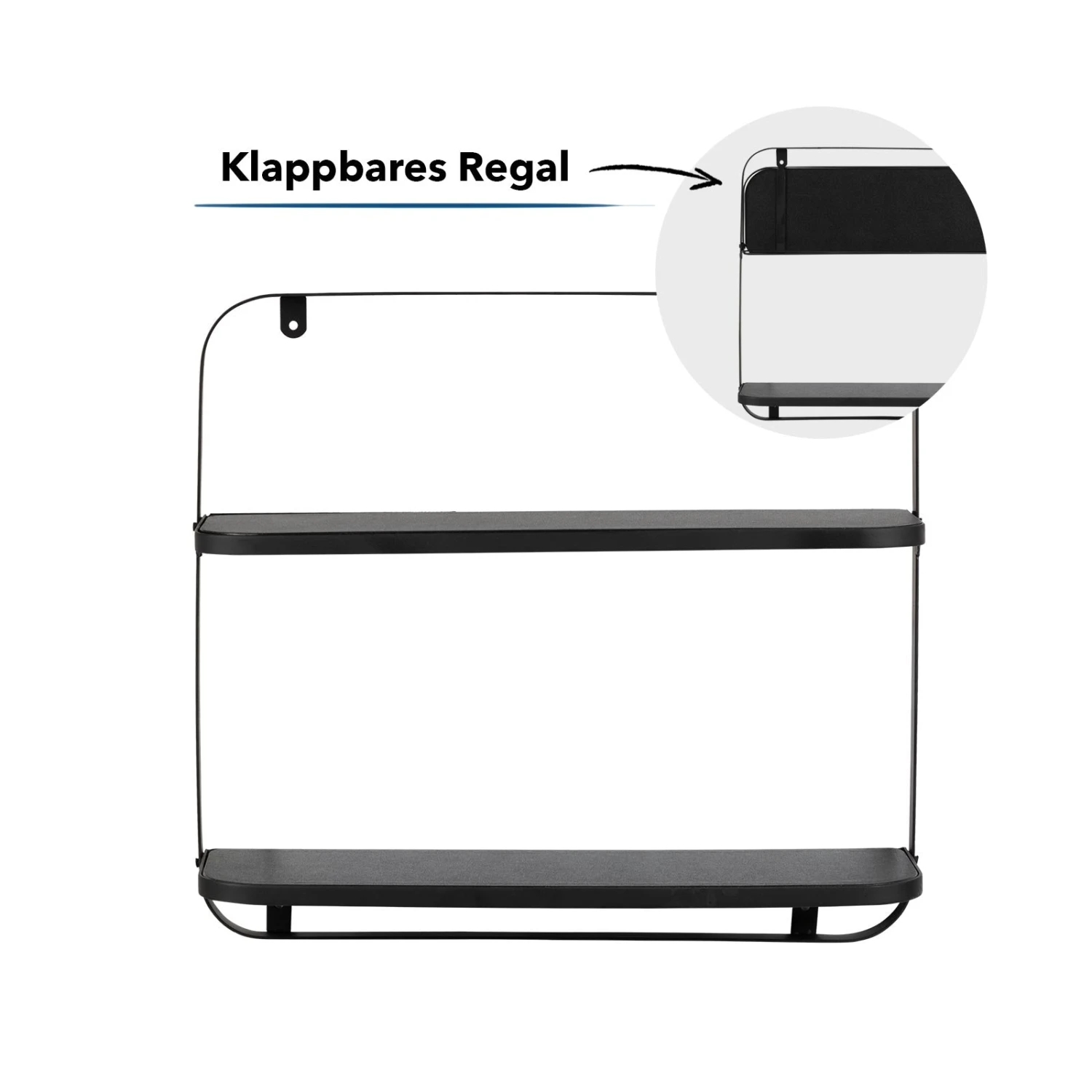 Wandregal Amy | Schwarz | Individuell Einsetzbar 12 Wandregal Amy | Schwarz | Individuell Einsetzbar – Bild 10