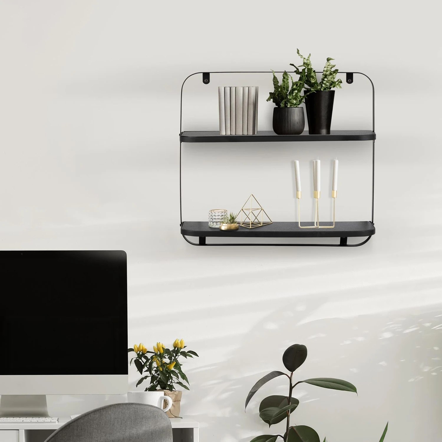 Wandregal Amy | Schwarz | Individuell Einsetzbar 3 Wandregal Amy | Schwarz | Individuell Einsetzbar