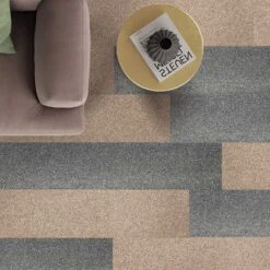 Teppichdielen Walnut | 25 X 100 Cm | Getuftet | Selbstliegend