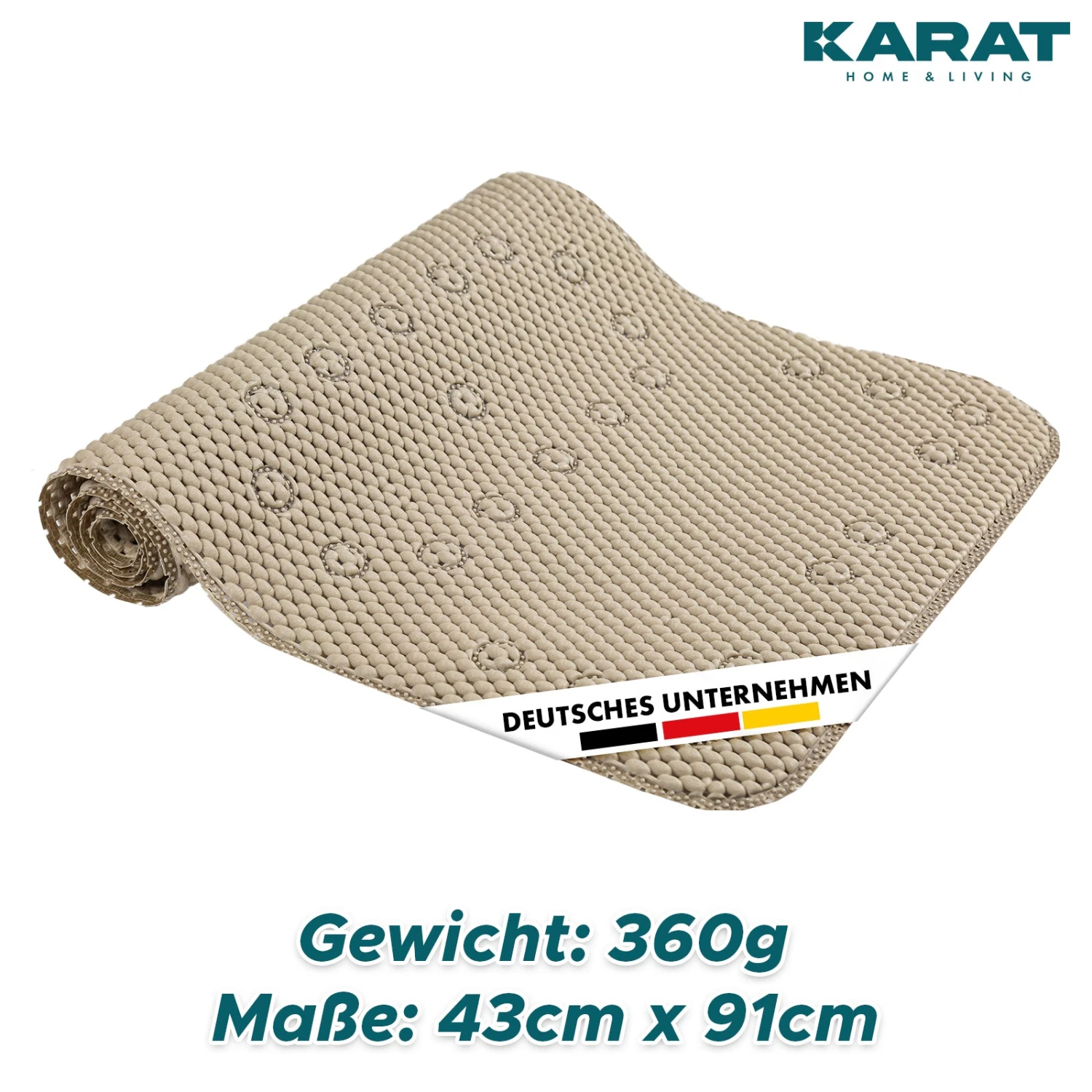 Badewannenmatte | Azure | Antirutsch Weichschaum Matte Mit Saugnäpfen | In Vier Farben Erhältlich 11 Badewannenmatte | Azure | Antirutsch Weichschaum Matte Mit Saugnäpfen | In Vier Farben Erhältlich – Bild 9