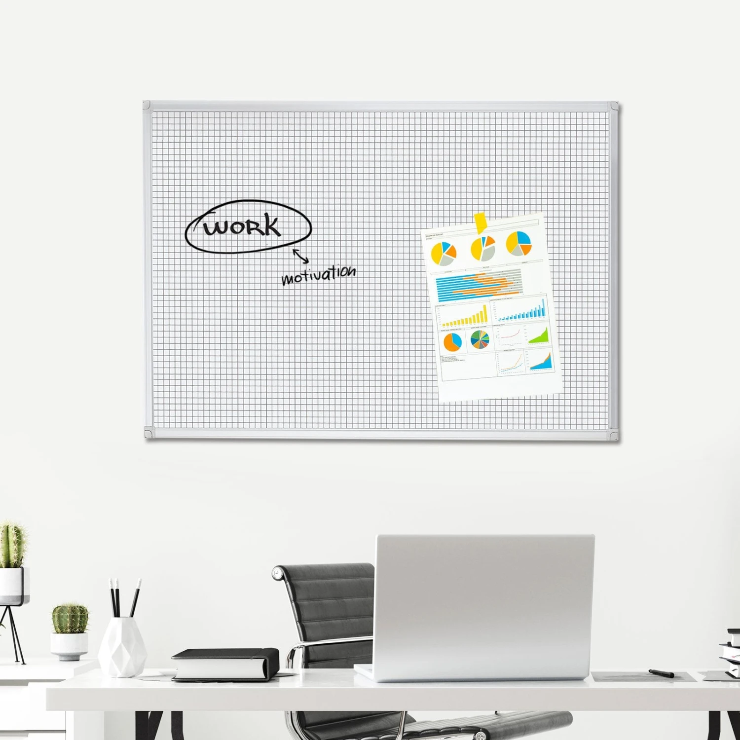 Whiteboard Mit Raster | Speziallackierte Oberfläche 4 Whiteboard Mit Raster | Speziallackierte Oberfläche – Bild 2