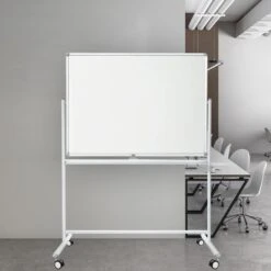 Whiteboard Stanford PRO | Extra Kratzfest | Speziallackiert | Mobil & Drehbar